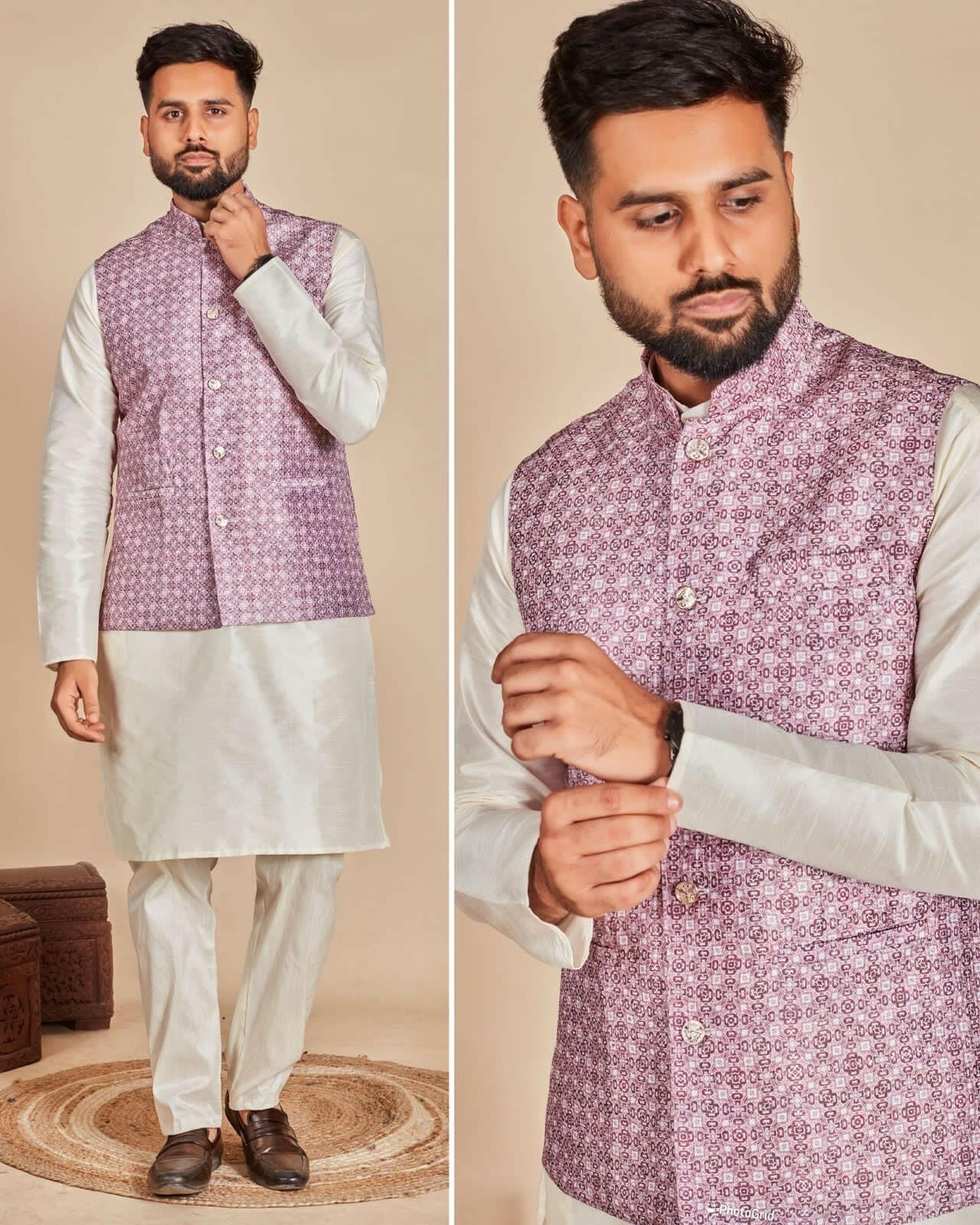 Silk Koti Kurta Lavender - Yashodhara Lifestyle