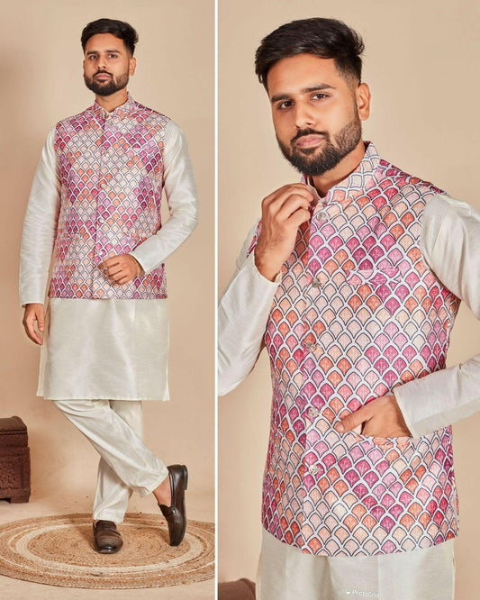 Silk Koti Kurta Pink - Yashodhara Lifestyle